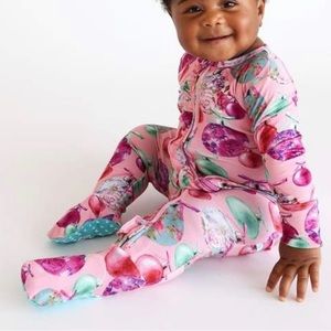 Posh Ornaments Footie Ruffled Zippered One Piece - 18-24 months